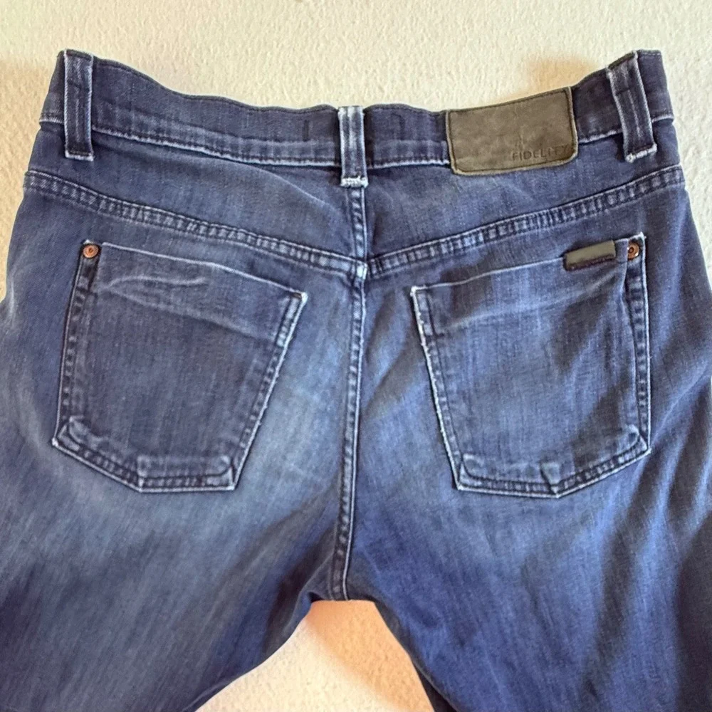 Fidelity Impala Jeans Mens 33x33 Straight Leg Dark Wash Blue
